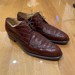 Salvatore Ferragamo ~ Crocodile Pattern Men's Shoes